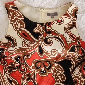 Bold fit and flare dress